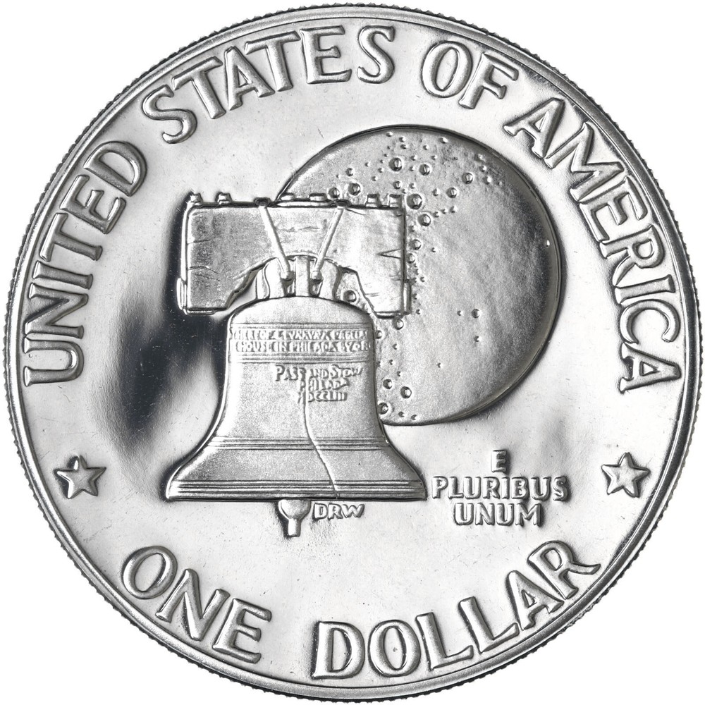 1976 S Eisenhower Dollar Gem DCam Proof CN-Clad Type 2