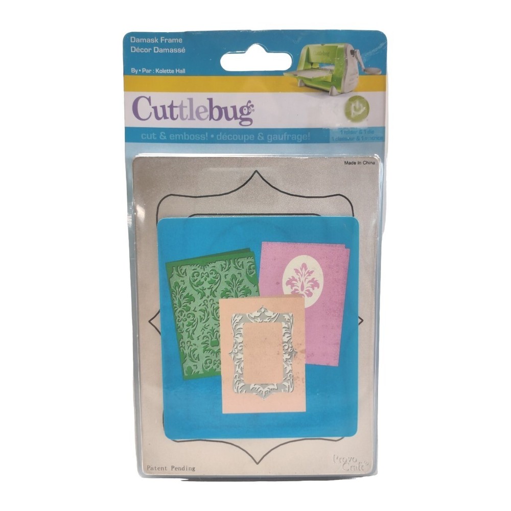 Cuttlebug Cut & Emboss Damask Frame 37-1920 Scrapbooking Tool New