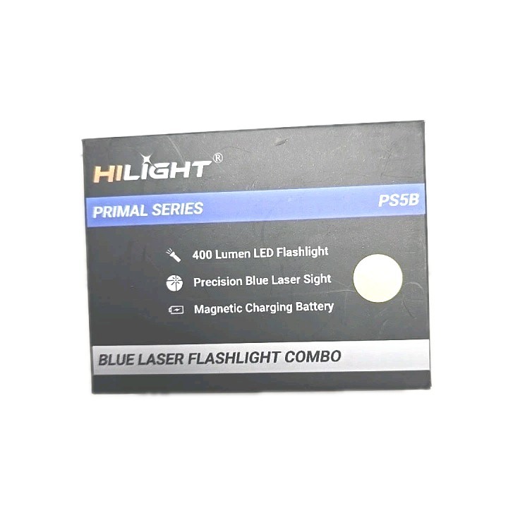 HiLight PS5B TAN Blue Laser Tactical Flashlight Combo - USB Rechargeable