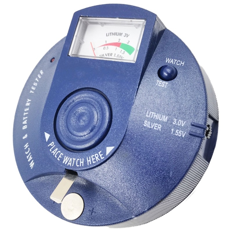 Circular Type Watch Battery Pulse Tester & 1.5V 3V Button Cell Battery Analyzer