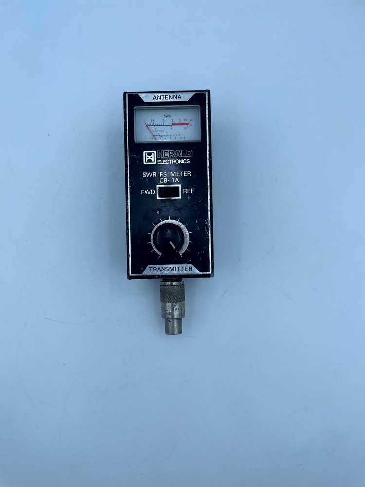 Herald Electronics CB-1A SWR Field Strength Meter Black Portable Analog Display