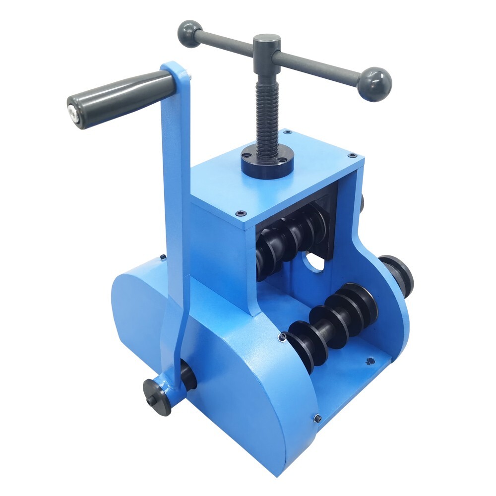 Manual Pipe Tube Bending Machine Ring Roller Bender with Round/Square Dies Set
