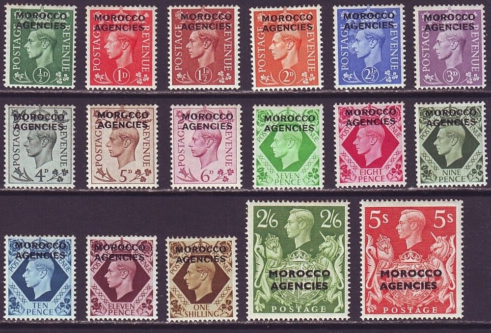 Morocco Agencies 1949 SC 246-262 MH Set