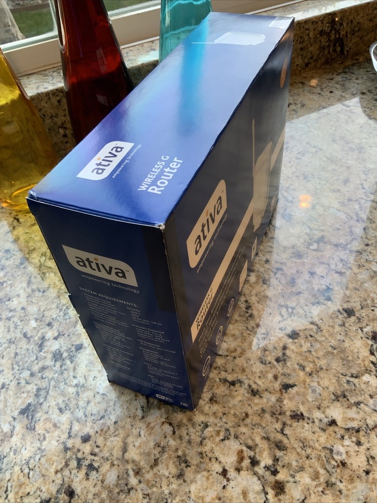 Ativa Wireless G Router 400ft Range New/Open Box