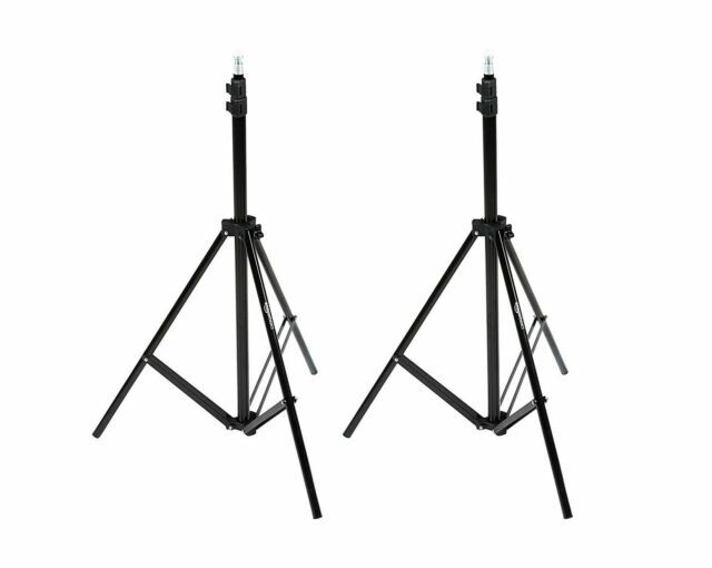 AmazonBasics Portable Aluminum Light Stand Tripod with case,Adjustable 2.8-6.7ft