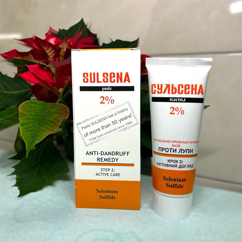 Sulsena Anti-Dandruff Paste 2%, Selenium Sulfide , 75 ml