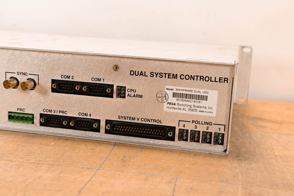 Pesa Mainframe Dual 3500 Dual System Controller w/ Cards CG01D5B