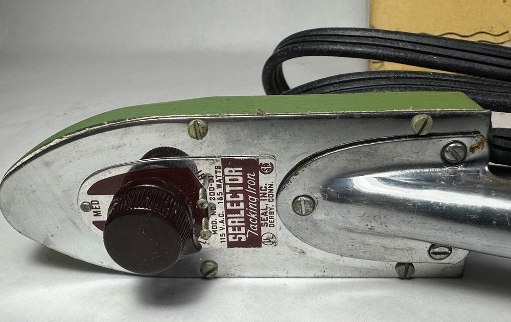 Vintage Selector Tacking Iron Model 200-01 with Box
