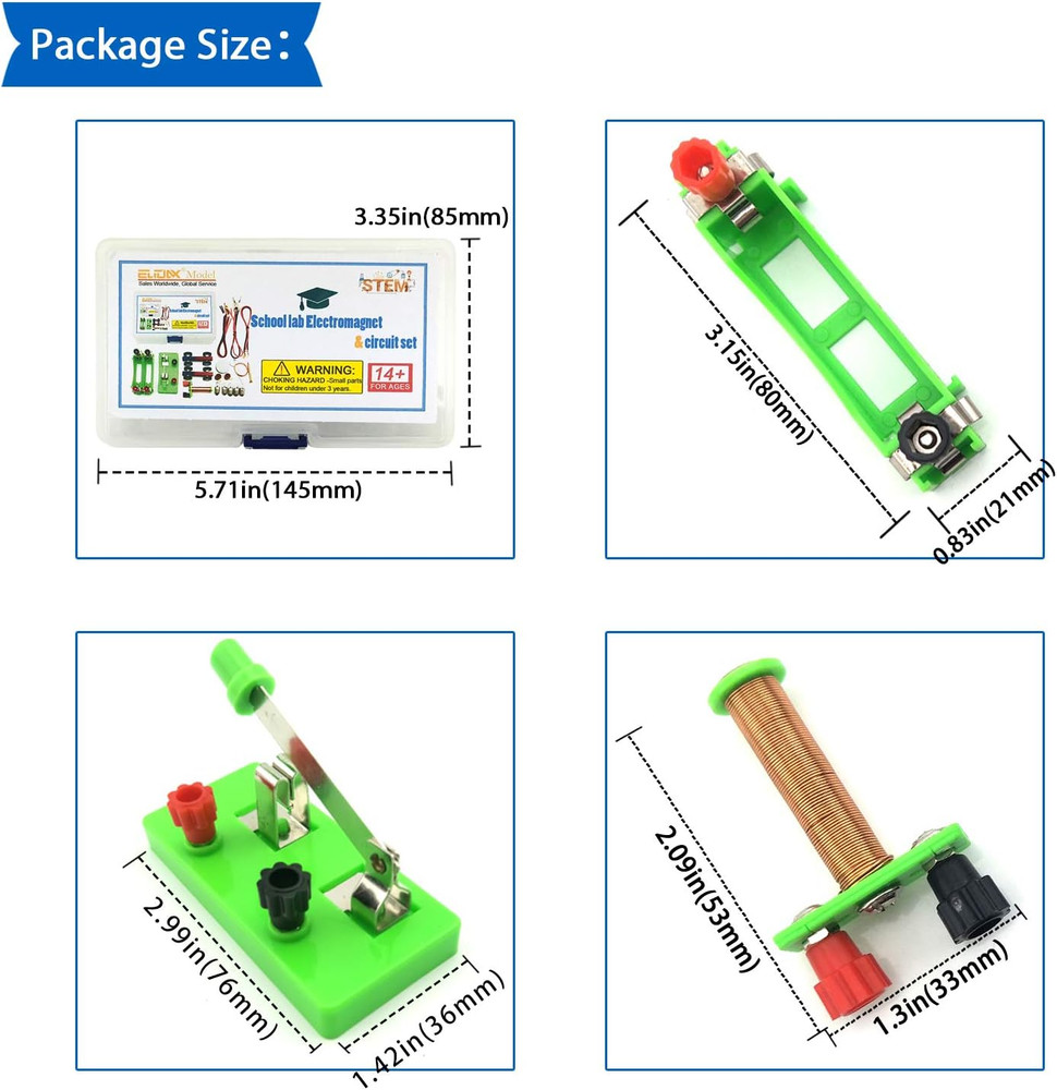DIY Physics Experiment Model Kit Electromagnetic Materials Electromagnet and Bas