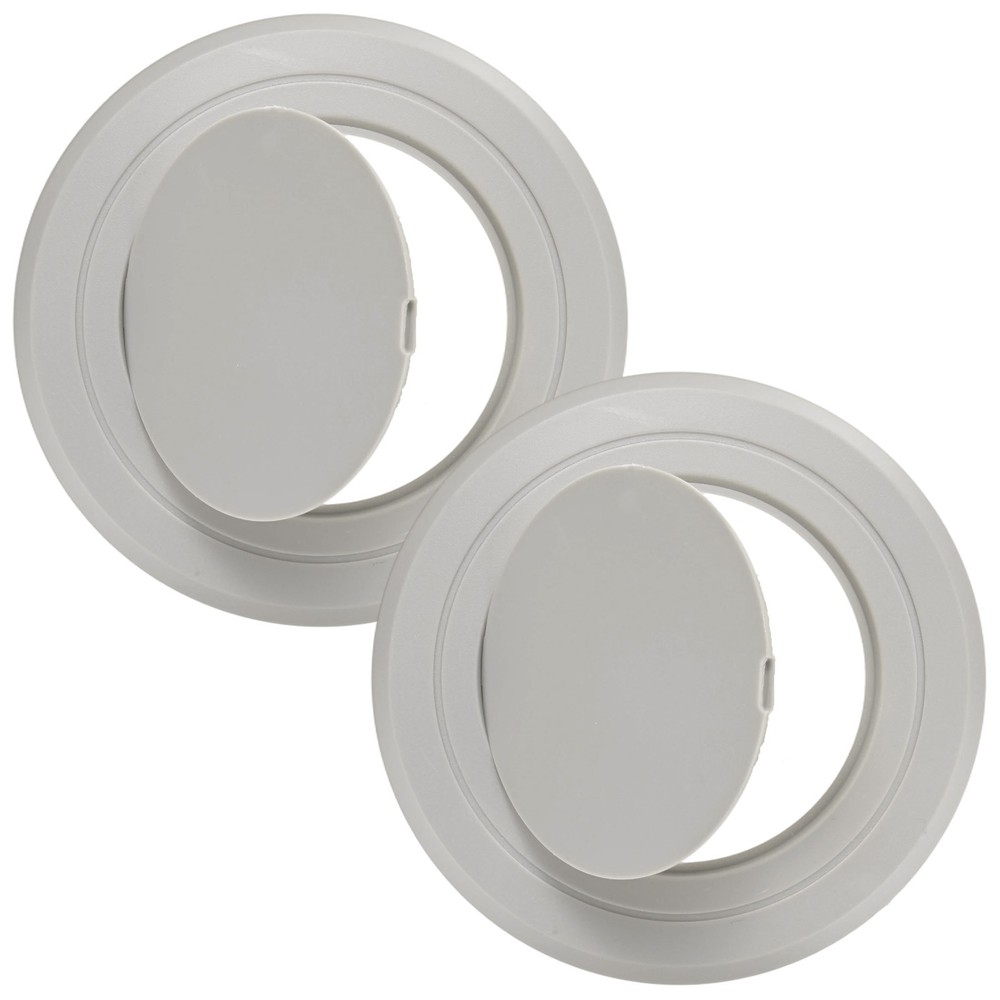 2-Pack Access Panel for Drywall, 3x3 Inch Round Plastic Removable [Gray]