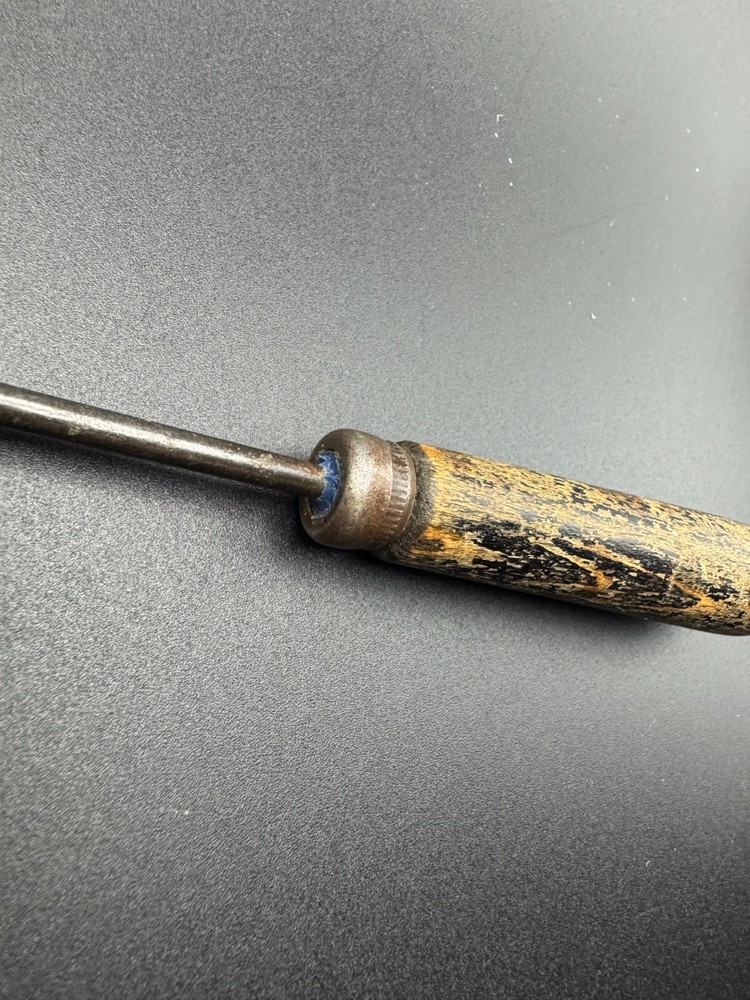 Vintage Wood Handle Flat Head Screwdriver 7"