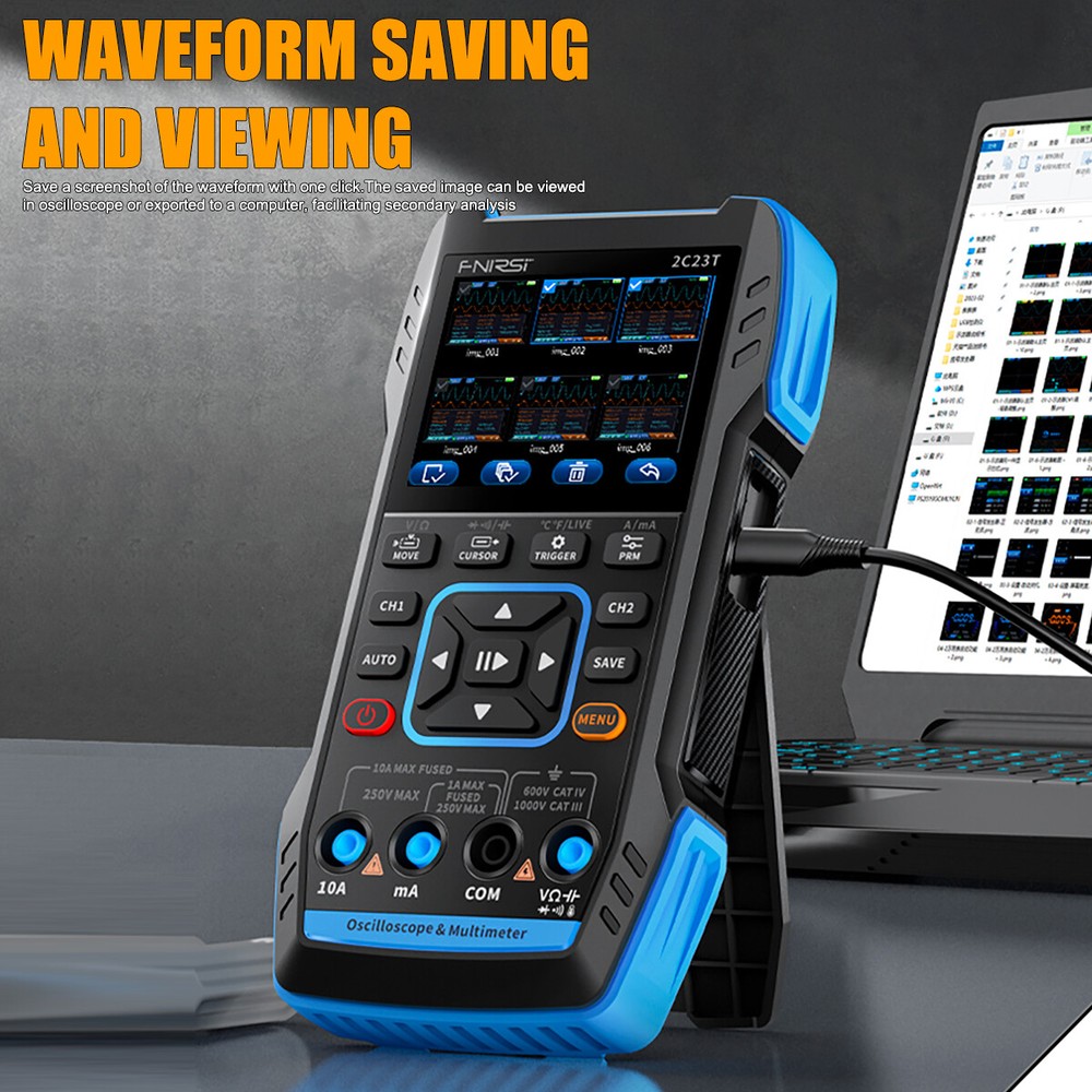 FNIRSI 2C23T Handheld Digital Oscilloscope Multimeter& Function Signal Generator