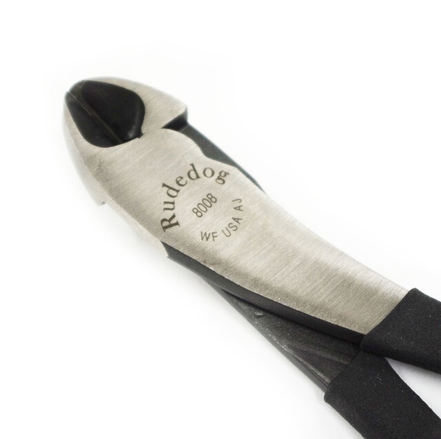Rudedog USA 8" Diagonal Cutting Pliers #8008 – High Leverage, Tether Hole