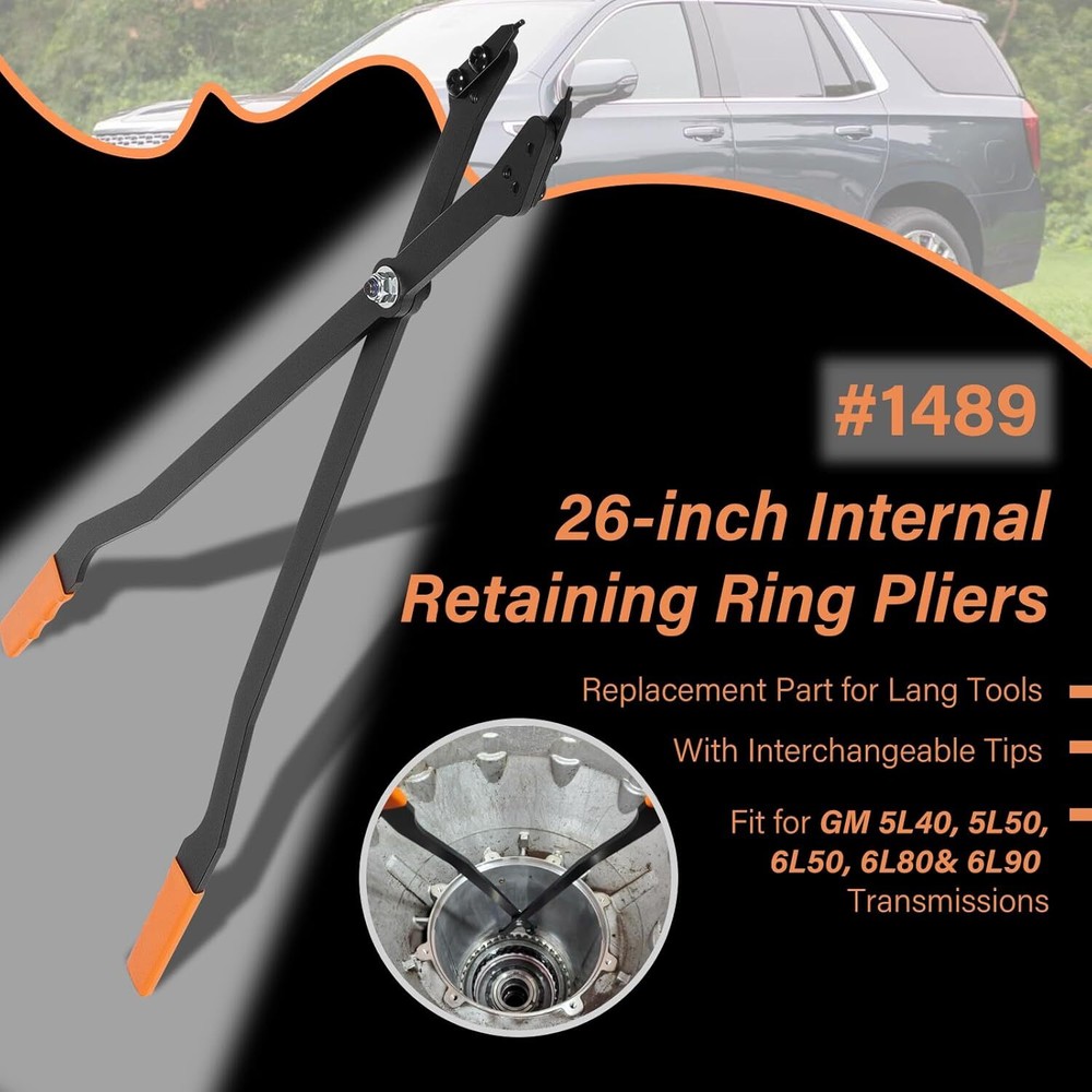 for GM Lang Tool Internal Retaining Ring Pliers with Interchangeable Tips 26"