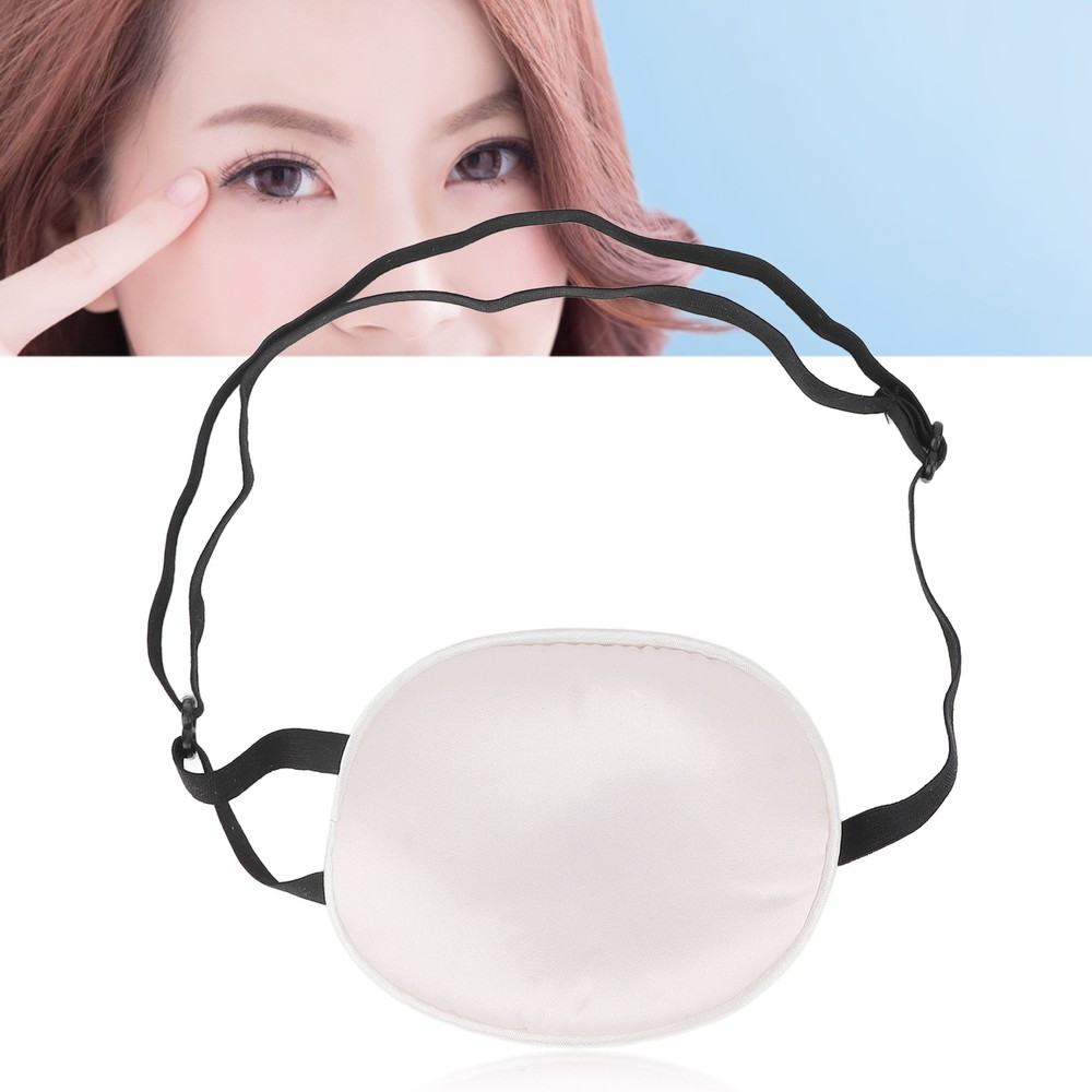 Eye Patch Silk Cotton Elastic Strap Full Cover Light Blocking Eye Cover Pad For