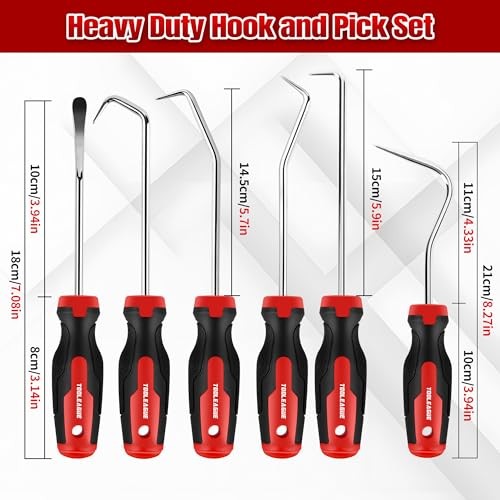 12PCS Pick and Hook Set with Scraper and Magnetic Telescoping Tool Kit 12pcs