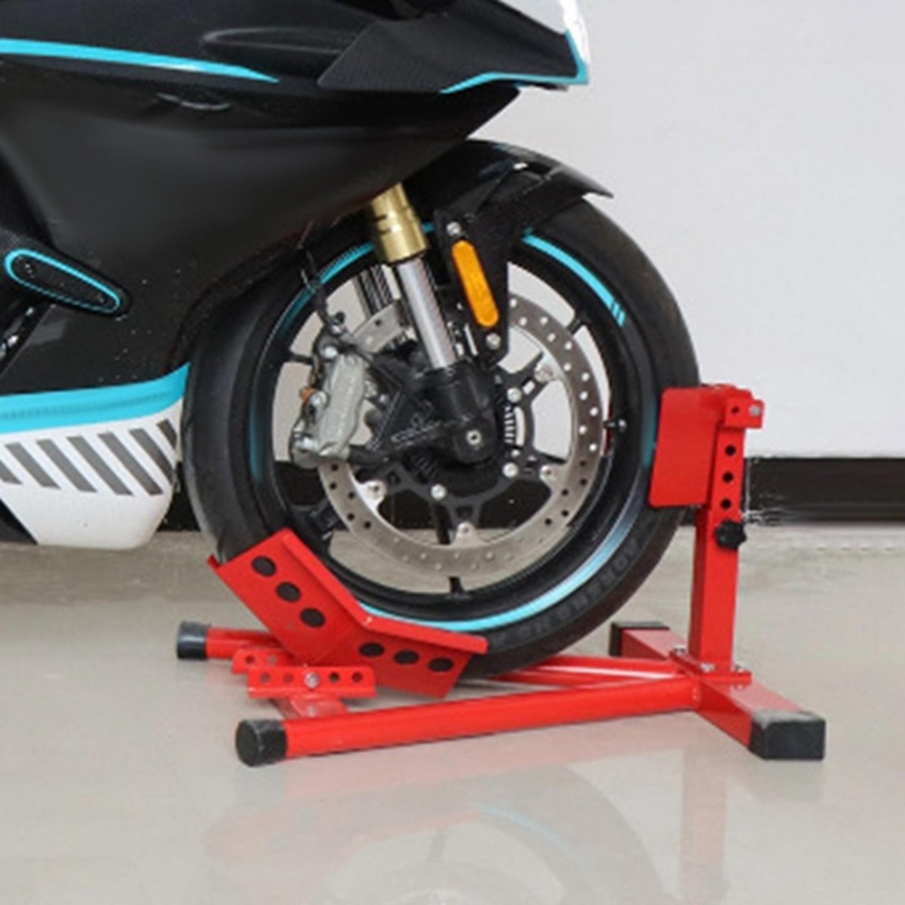 Motorcycle Front Tire Chock Steel Construction Heavy Duty