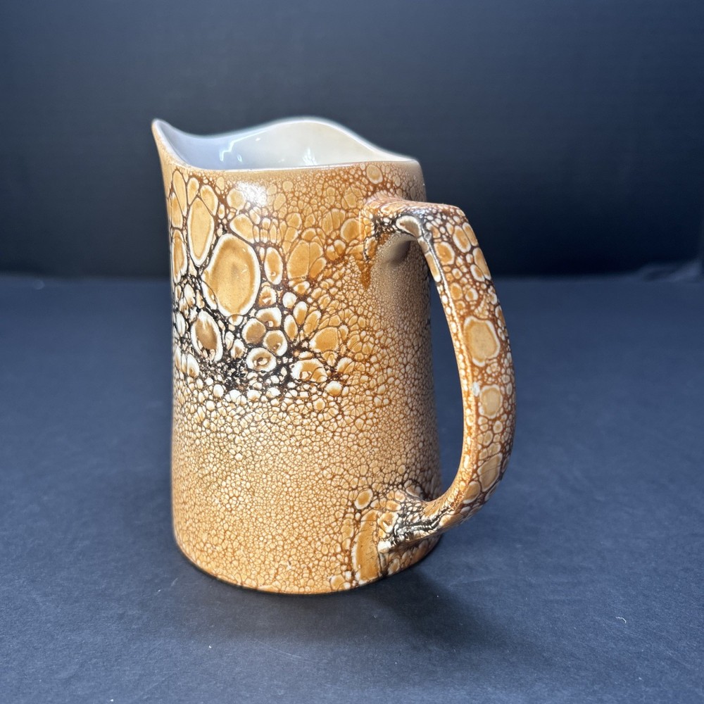 Czechoslovakia Pottery Mini Pitcher Creamer 4 1/2”