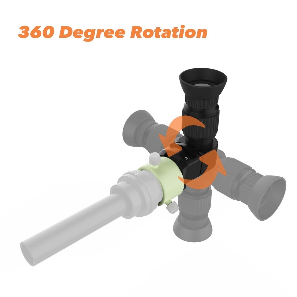 Right Angle Viewer for Polar Scope with Metal Adapter: Crystal-Clear and Easy...