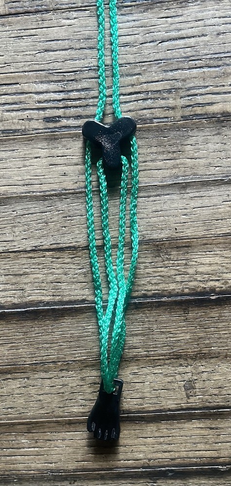 Sound Hole Guitar/Uke Green Rope Strap