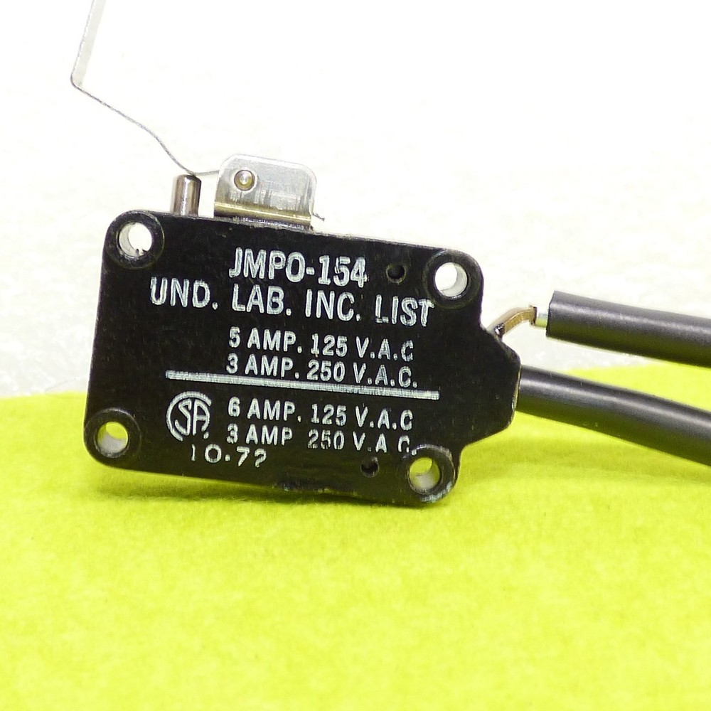 Cemco microswitch JMPO-154 long lever micro switch sump pump