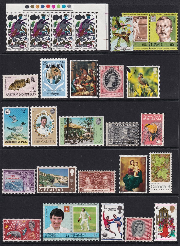 British Commonwealth mounted mint and used selection 66