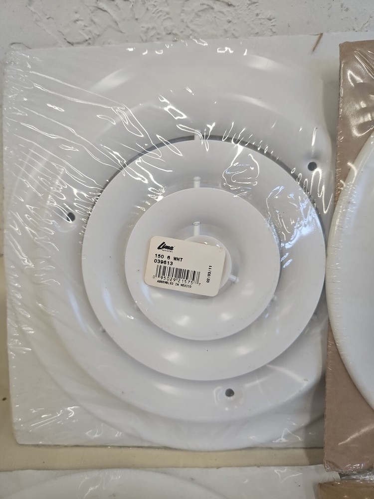 Lima, AirMate White 6" Ceiling Diffusers. Lot Of 7. GB8