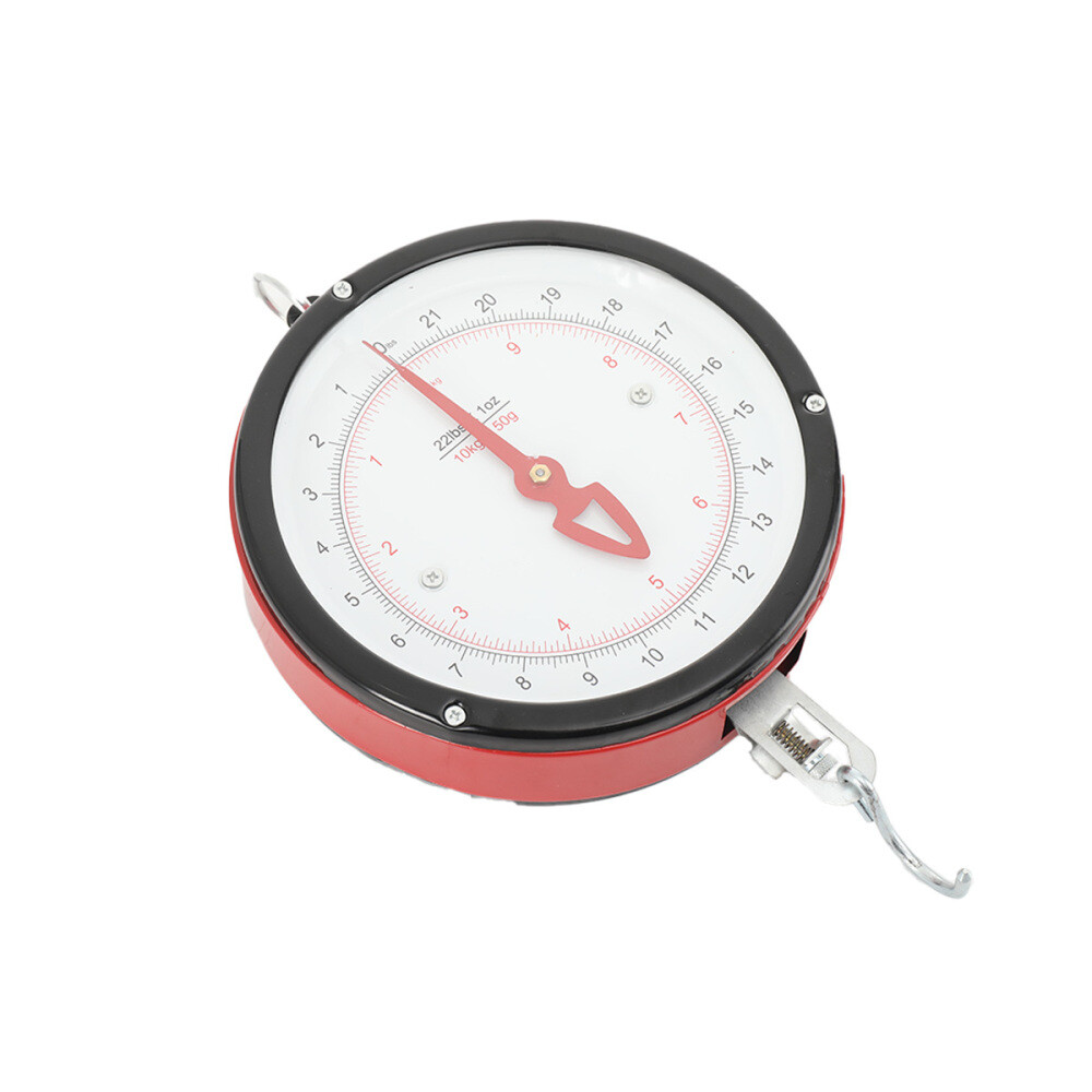 22LBS Double-Sided Dial Mechanical Hanging Scale with Scoop & Chain