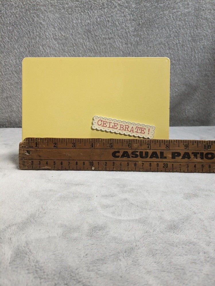 Hallmark Magnet Photo Memory Frame Yellow 6" x 8”