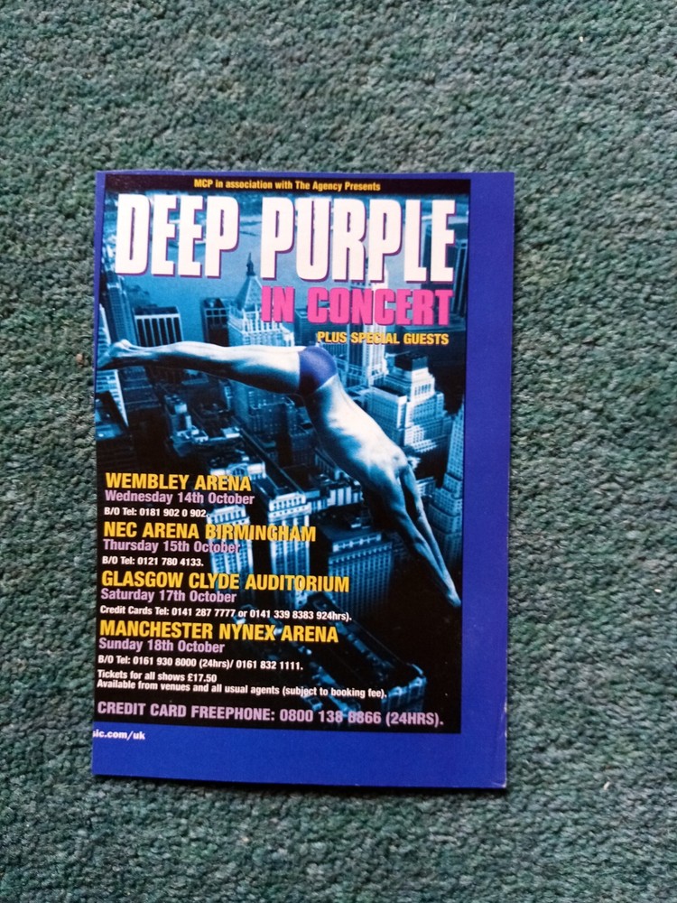 El64 Ephemera pop rock advert deep purple