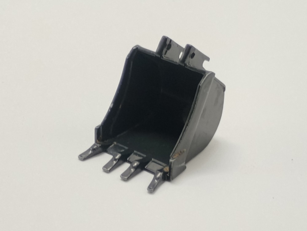 Approx 1-1/4" Black Diecast Excavator Backhoe Construction Replacement Bucket