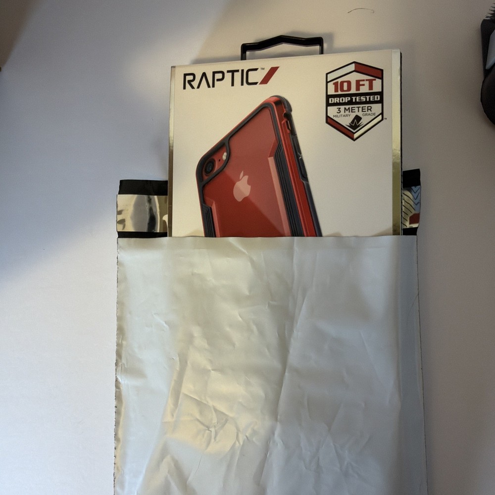 Raptic Shield iPhone SE 2022 / 2020 / 8 / 7 Red Protective Aluminum Case