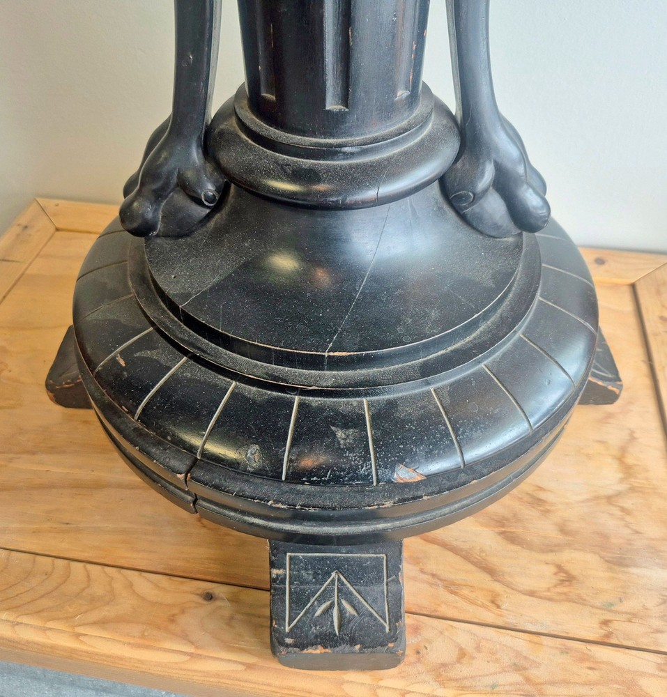VICTORIAN AESTHETIC MOVEMENT EBONIZED HERON PEDESTAL