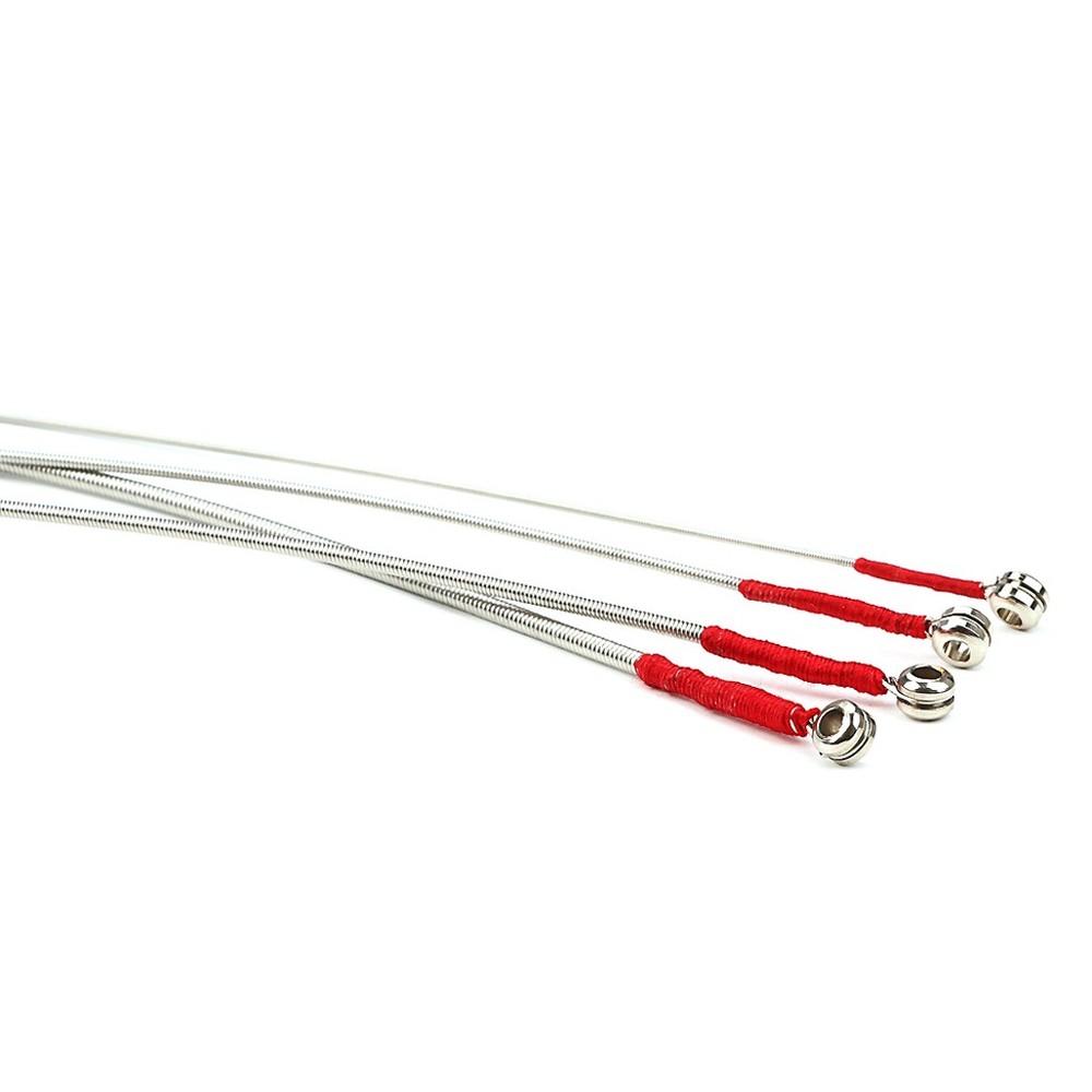 Chrome 4 String Guitar Bass Strings with Small Ball Ends Plated Bead Head