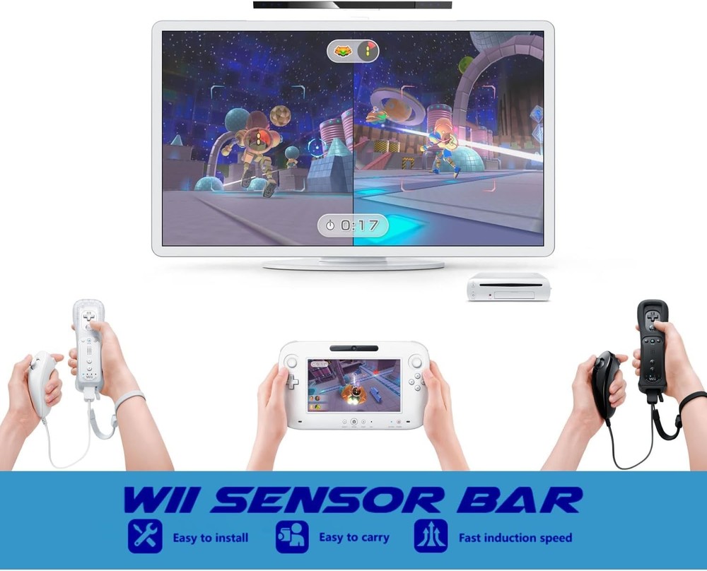 High-Sensitivity Wired Sensor Bar for Accurate Wii Motion Control - 3.15"