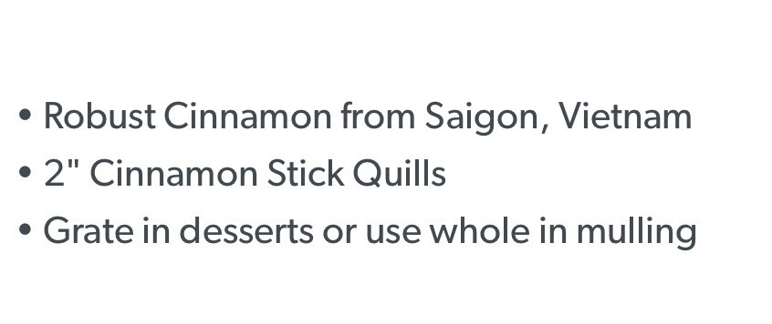 **2 Packs **Spice Islands Saigon Cinnamon Sticks ( 7 Oz. Each )