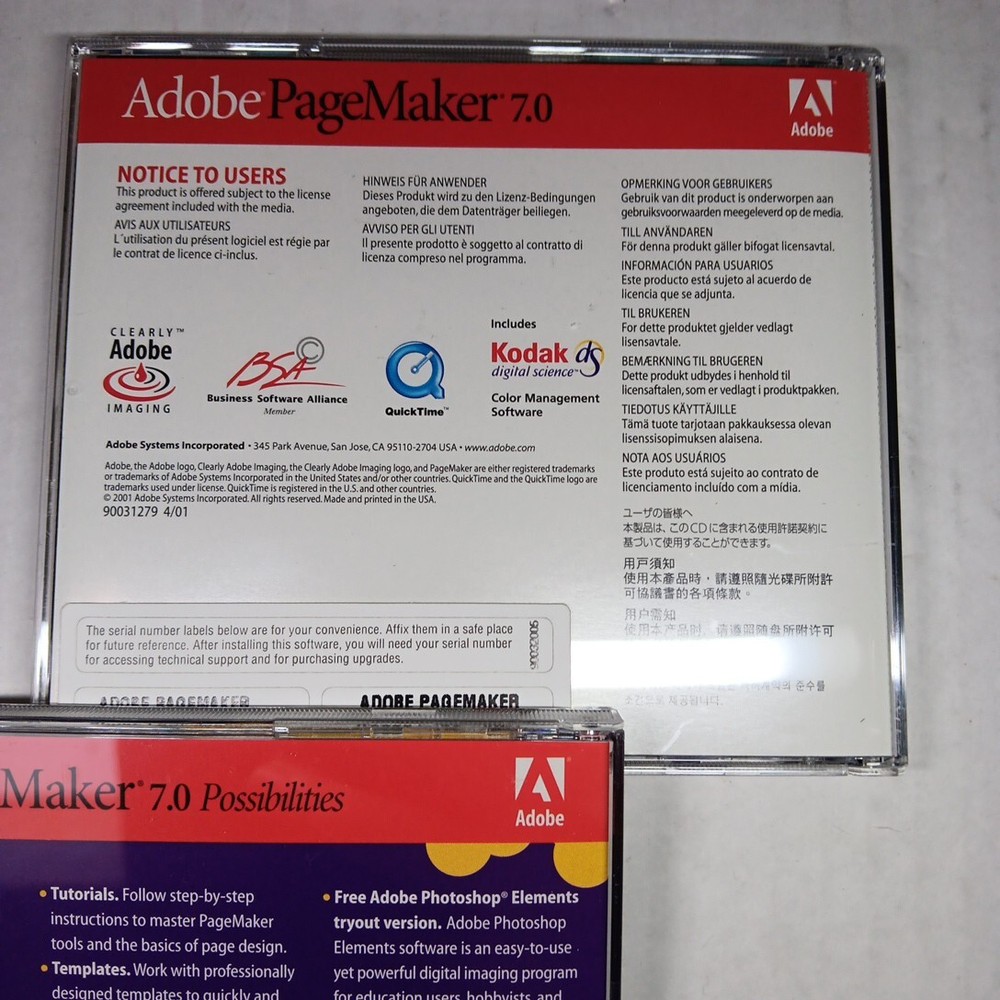 Adobe PageMaker 7.0 Education Version for Macintosh MAC