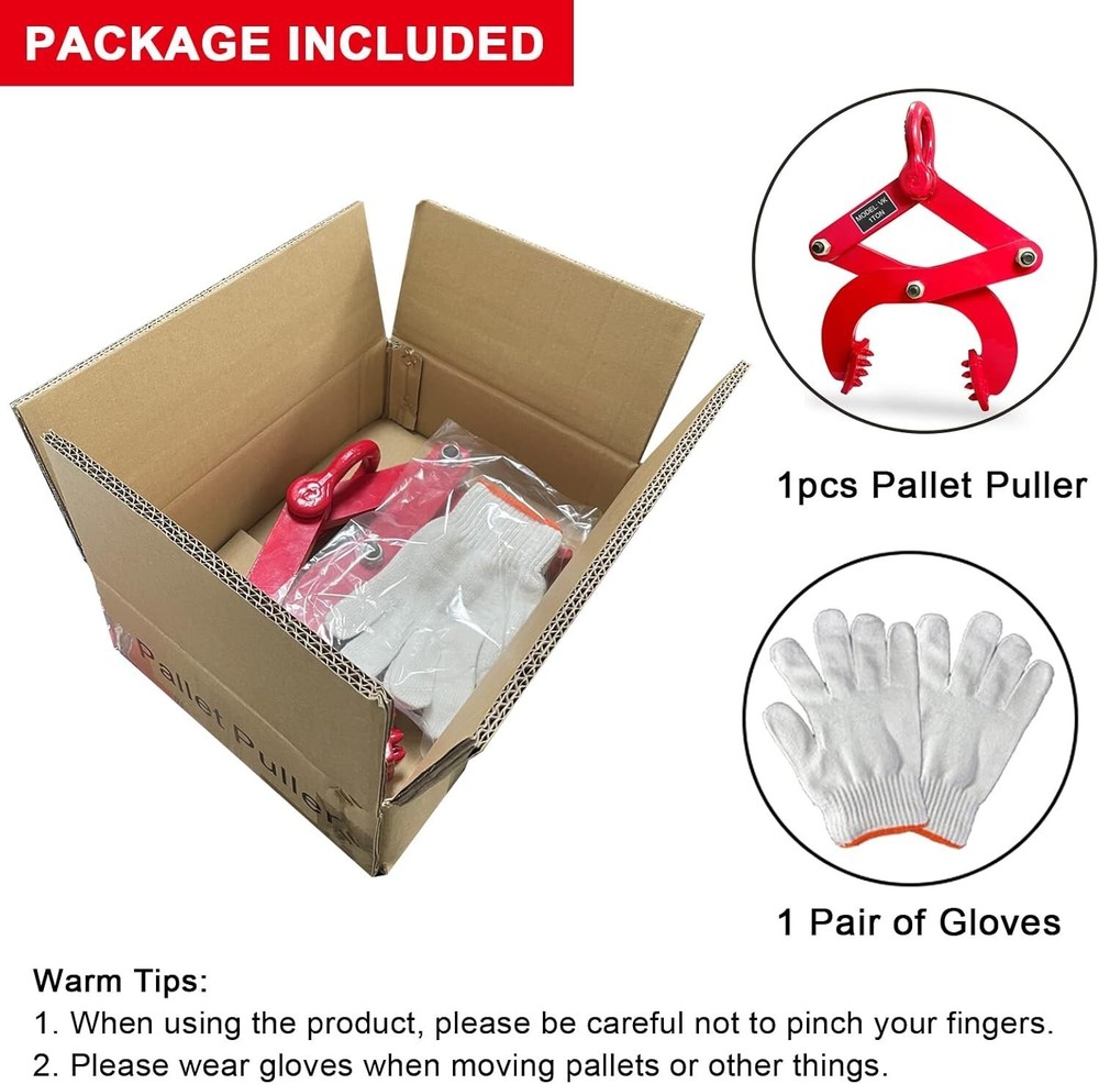 Pallet Puller Clamp Tool Plywood Limbs Unloading Small Tree Fence Post Removing