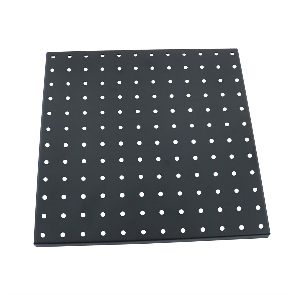 4 Pack Metal Pegboards Black Peg Boards Wall Organizer Panel Storage Hanger Tool