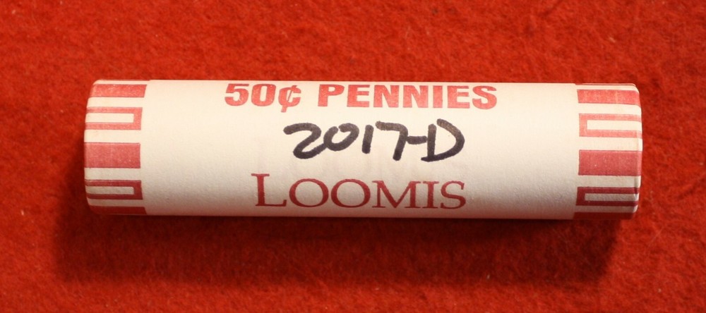 2017-D Lincoln Shield Cent Penny 50 Coin roll Uncirculated rolls