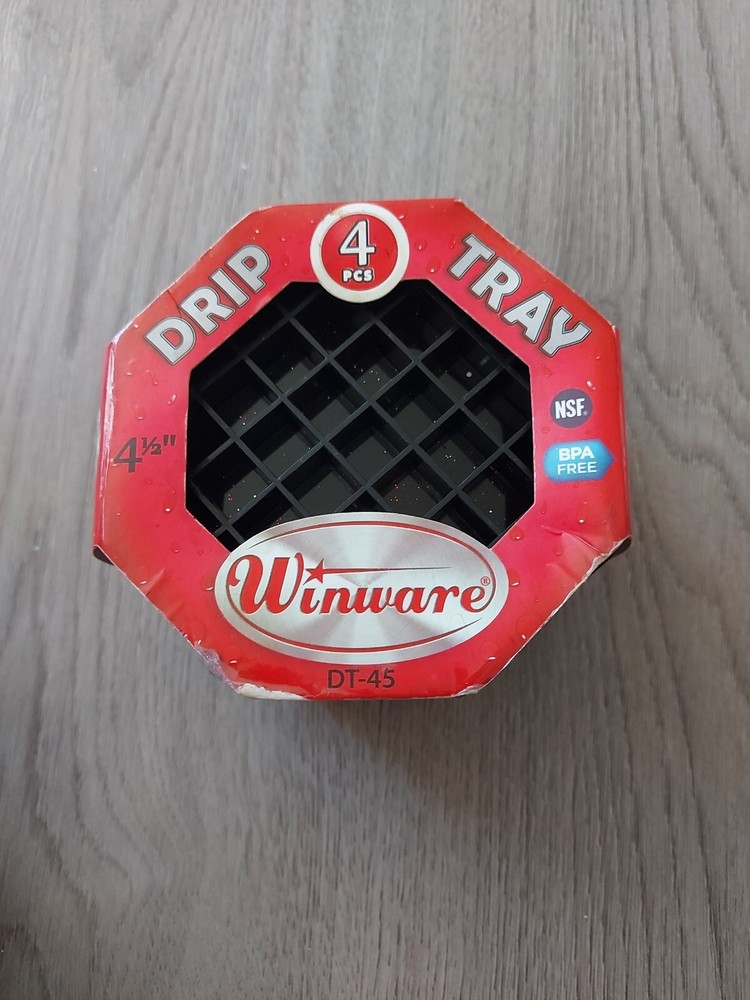 Winware 4.5"  4 Piece Drip Trays DT-45