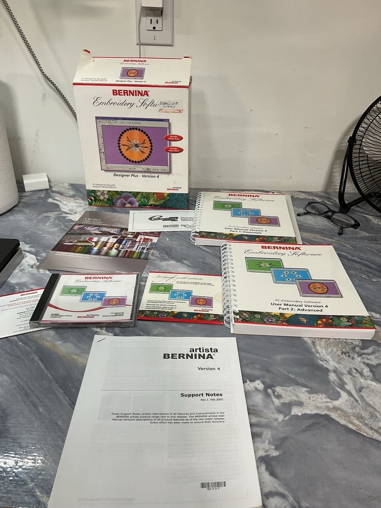 Bernina Embroidery Software CD And Manuals Version 4