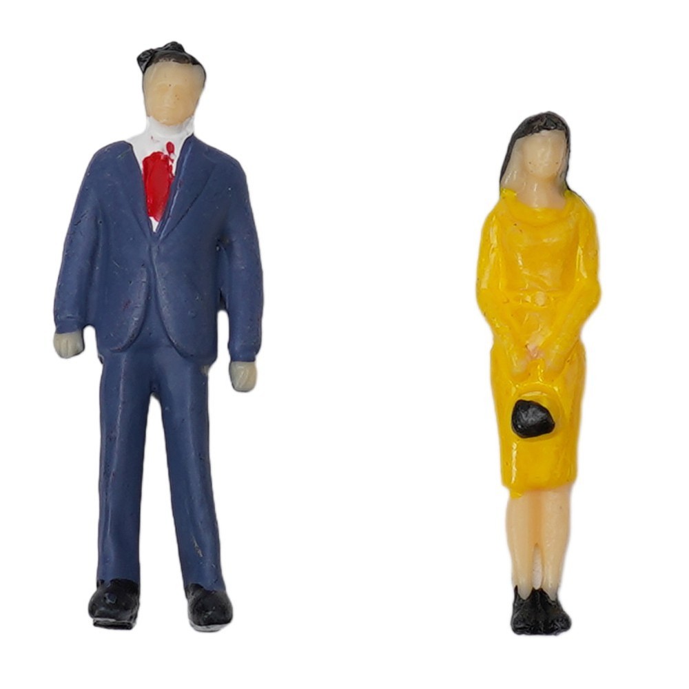 Painted Figures Model Sand Table Beautiful Multicolor Passenger People