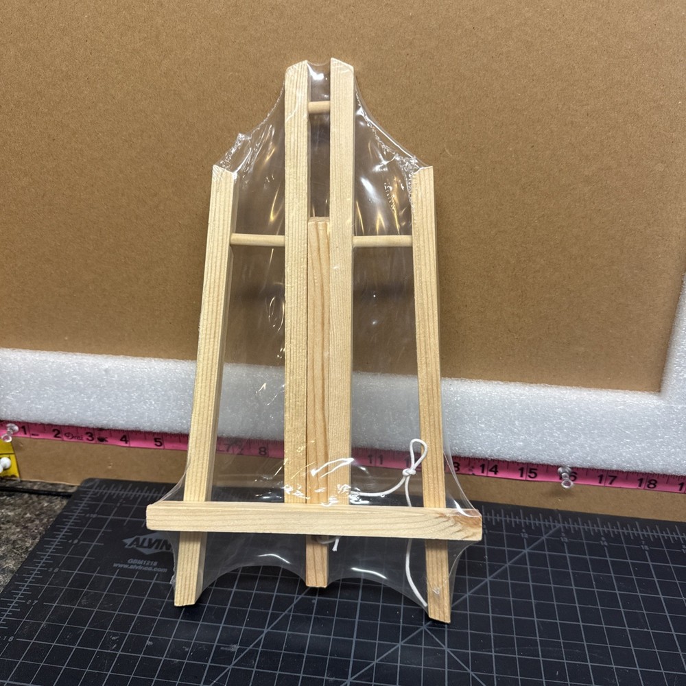 New Small 12" Tabletop Wood Easel Adjustable Slope
