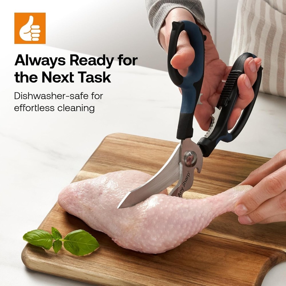 4 Pairs of 5-in-1 Multi-Function Kitchen Shears