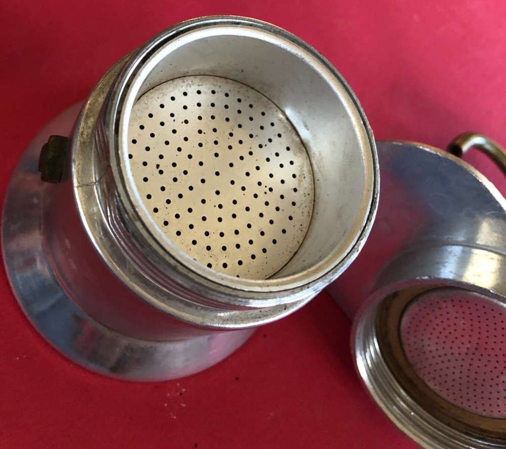 VINTAGE BIALETTI DOUBLE ESPRESSO MAKER MINI EXPRESS 2 TASSE
