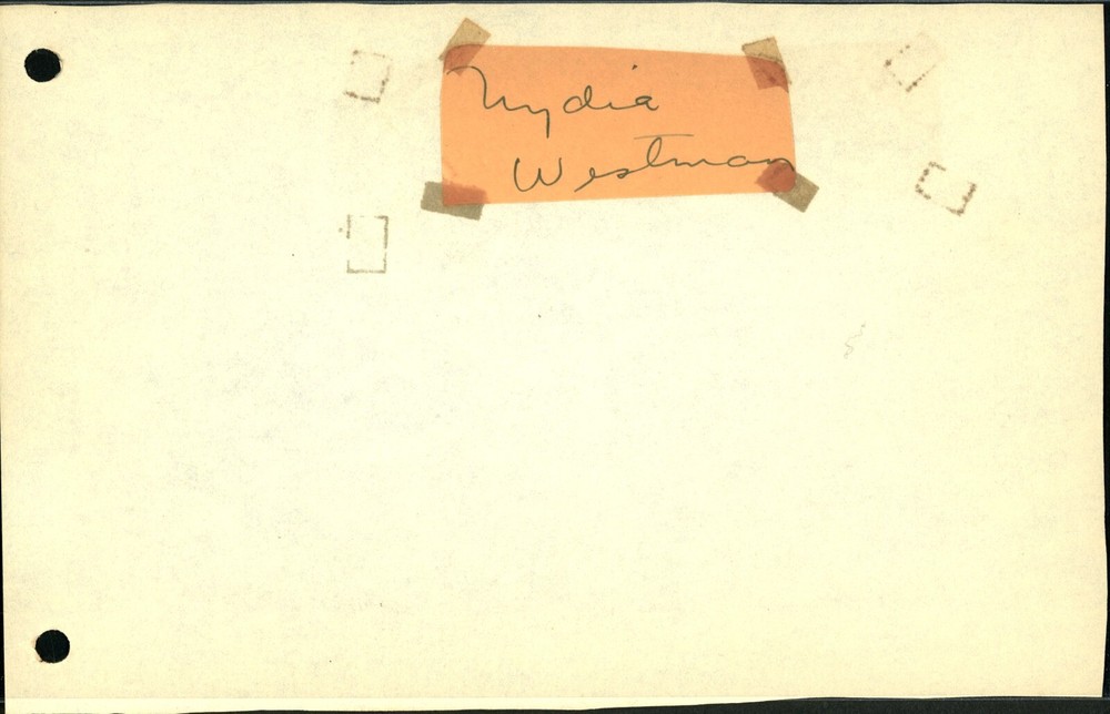 Vintage Nydia Westman Autograph - 1941
