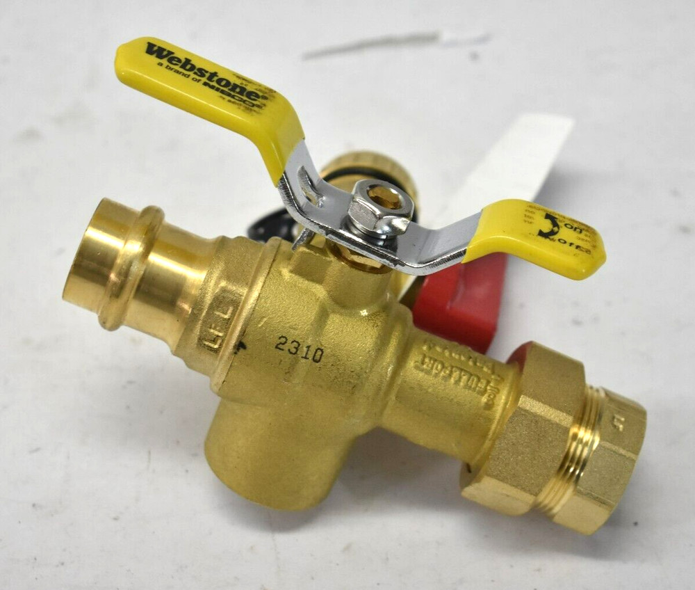 Webstone Nibco Water Heater Service Valve 3/4" x 3/4" 500 WOG Genuine OEM