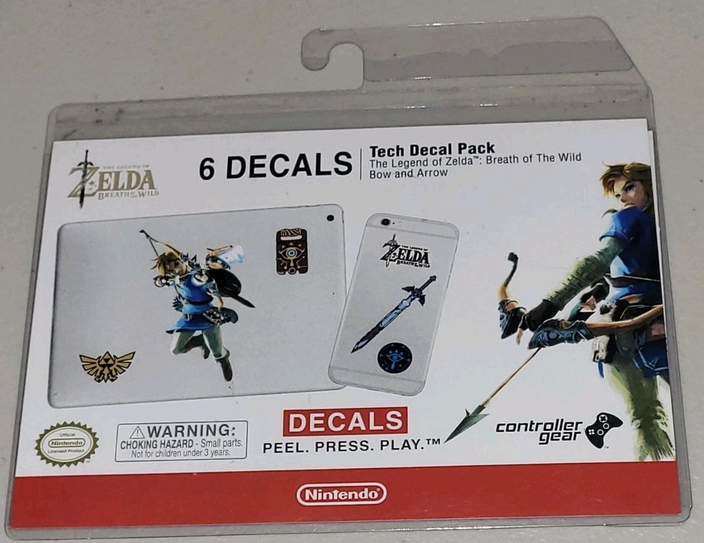 The Legend Of Zelda 6 DECALS Tech Decal Pack
