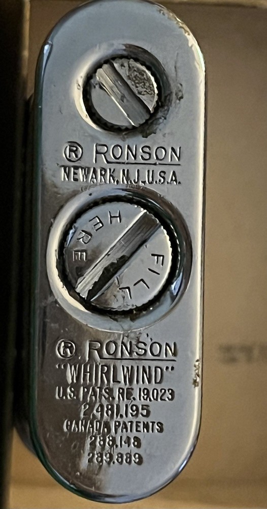 Vintage Ronson Whirlwind Lighter Original Box VG/EX